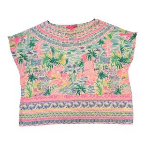 Lilly Pulitzer Multicolor Tropical Print Top